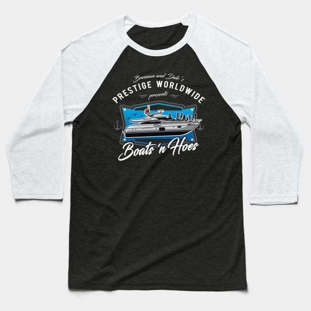 Prestige Worldwide Boats 'n Hoes Baseball T-Shirt by Alema Art